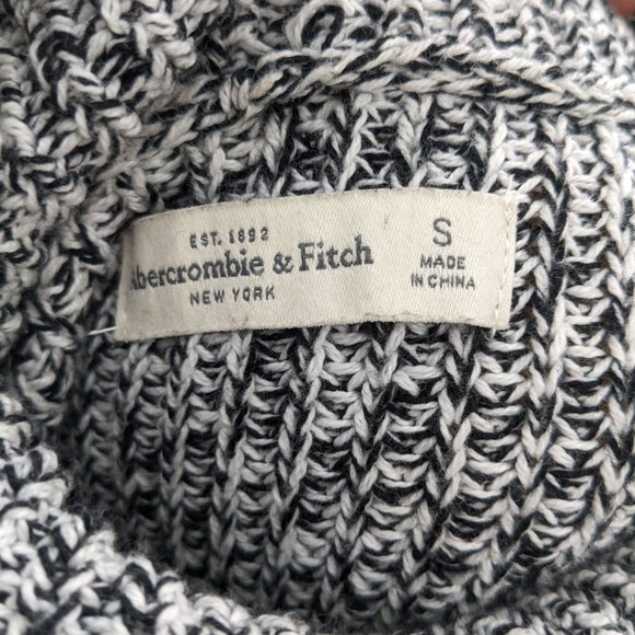 A&F small turtleneck knit sweater / dress marbled gray - Picture 3 of 3